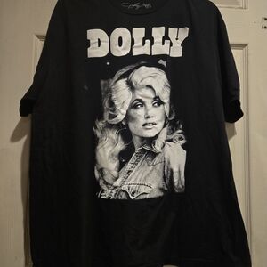 Womens Dolly T Shirt. Size Xl. Black and White. Short Sleeve. 100% Cotton